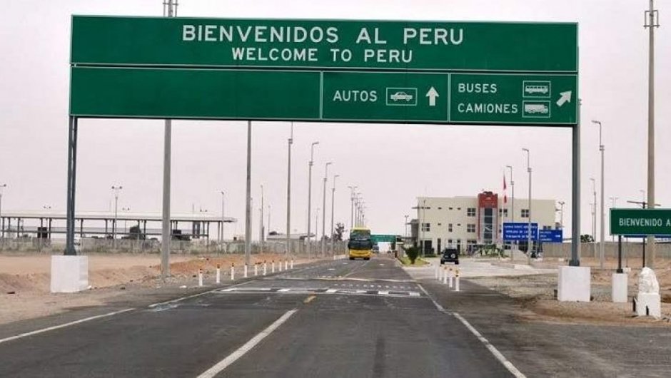Imagen de contexto de la frontera entre Perú y Chile. 