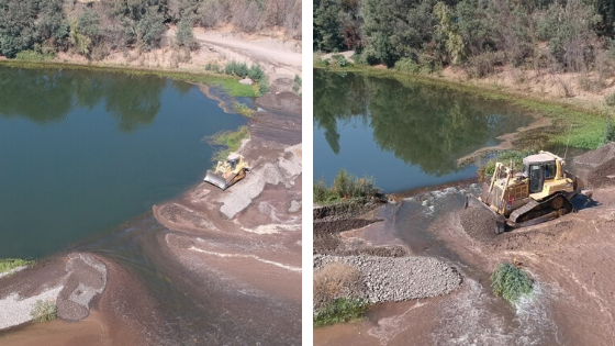 dga instruye destrucción de obras ilegales en cauce del río mataquito