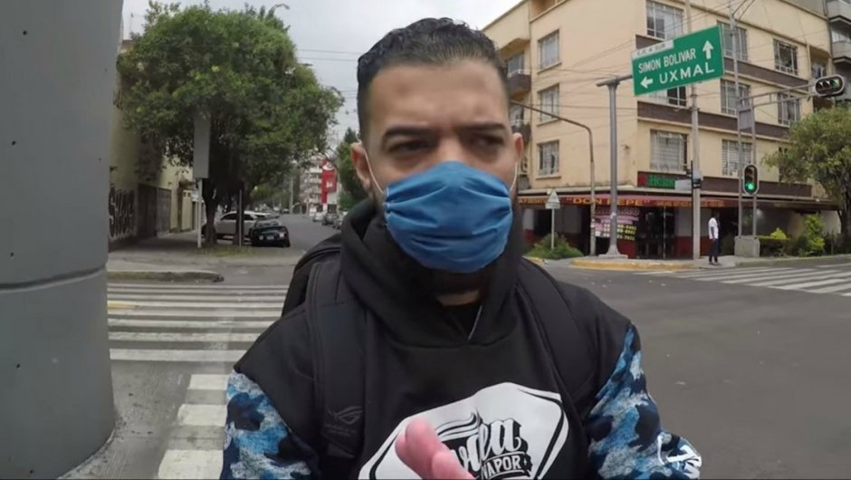 Youtuber conocido como “Soy David Show”, rompió la cuarentena a pesar e estar contagiado de coronavirus. (Foto: Captura de pantalla). 