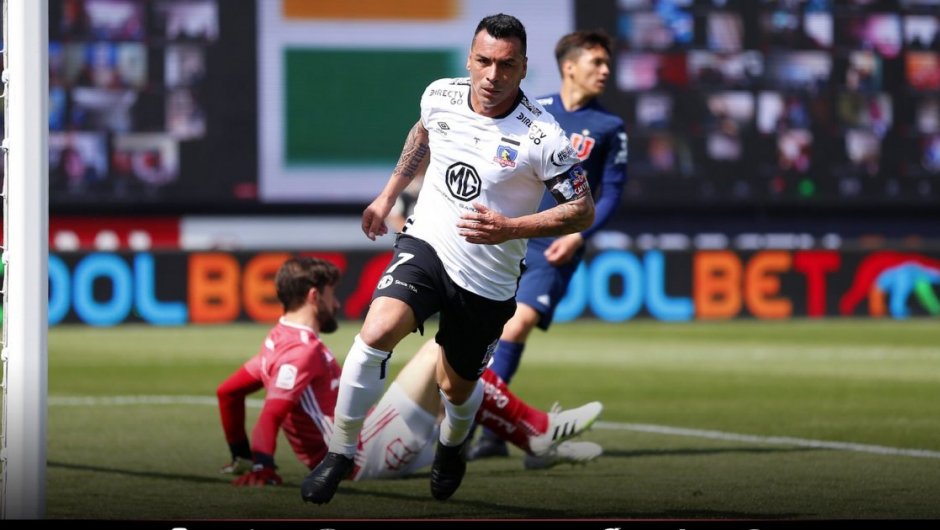 Paredes anotó su gol número 16 en un Superclásico. (Foto: @ColoColo). 