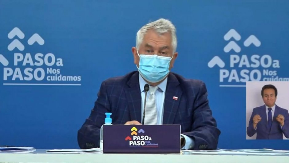 Ministro de Salud, Enrique Paris. (Foto: @ministeriosalud). 