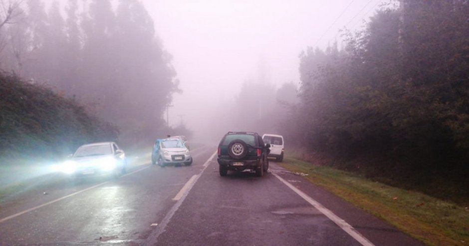 El grave accidente ocurrió en la Ruta L-751 (Foto: Manuel Cisternas)