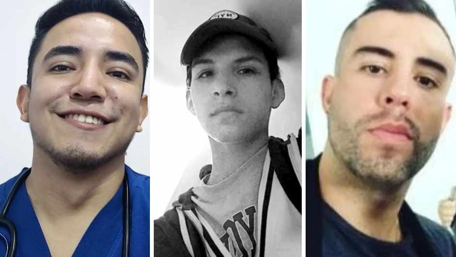 En la imagen: Christian González, Francisco Albornoz y José Miguel Beza.