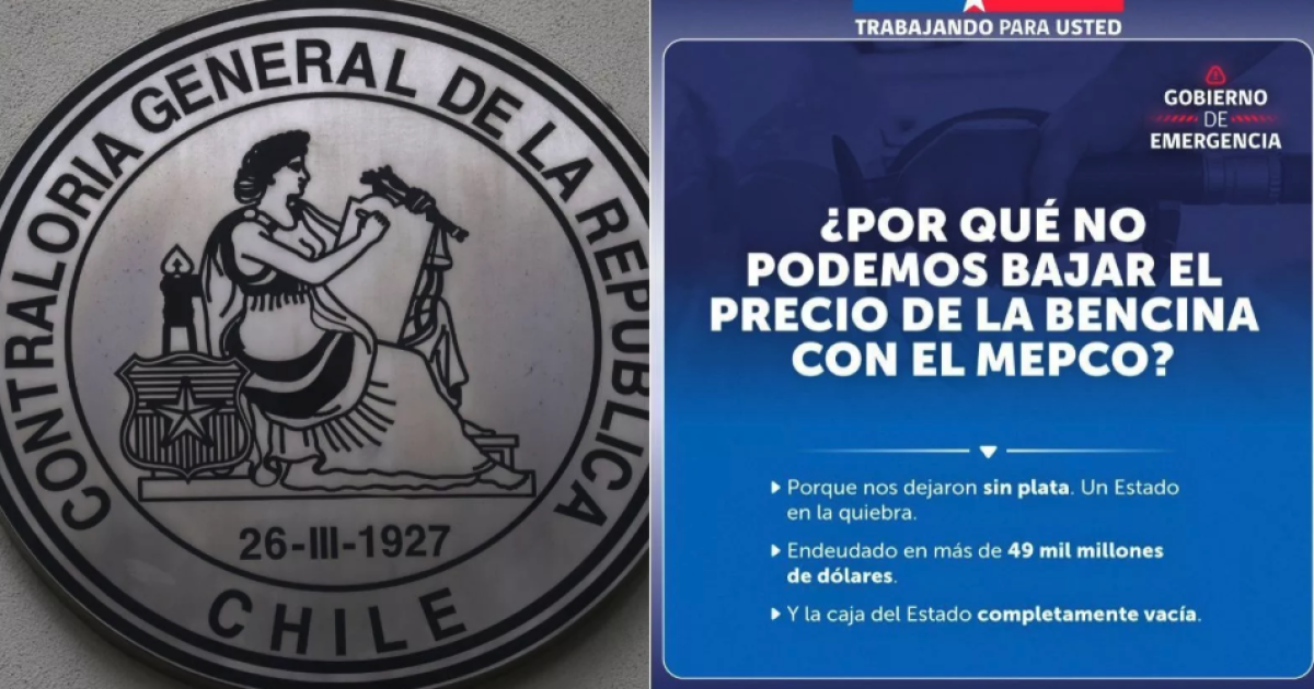 Contraloría oficia a Segegob por polémico posteo que afirmaba que el 'Estado está en la quiebra