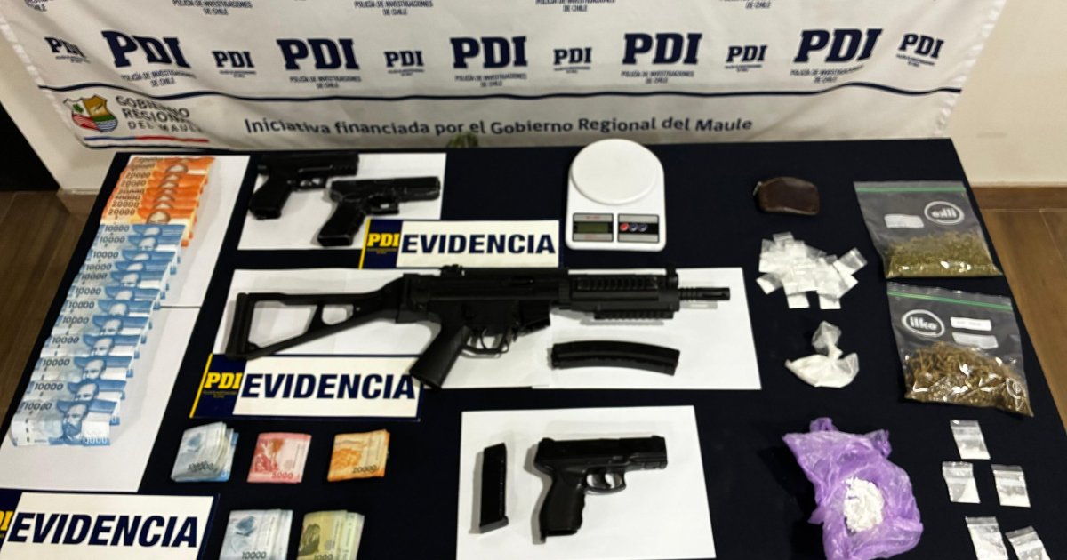 Caen dos clanes familiares que aterrorizaban a vecinos de Longaví: PDI desarticula bandas dedicadas al microtráfico